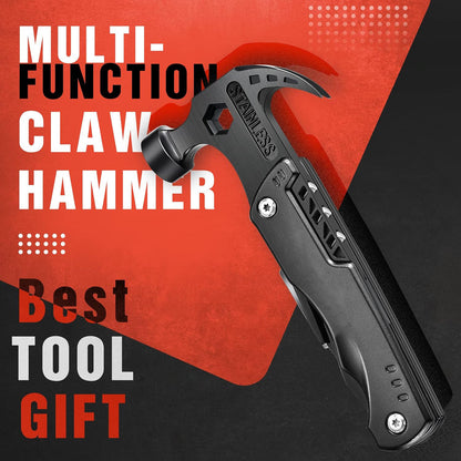 Multi-functional adjustable crowbar, pliers and folding knife set