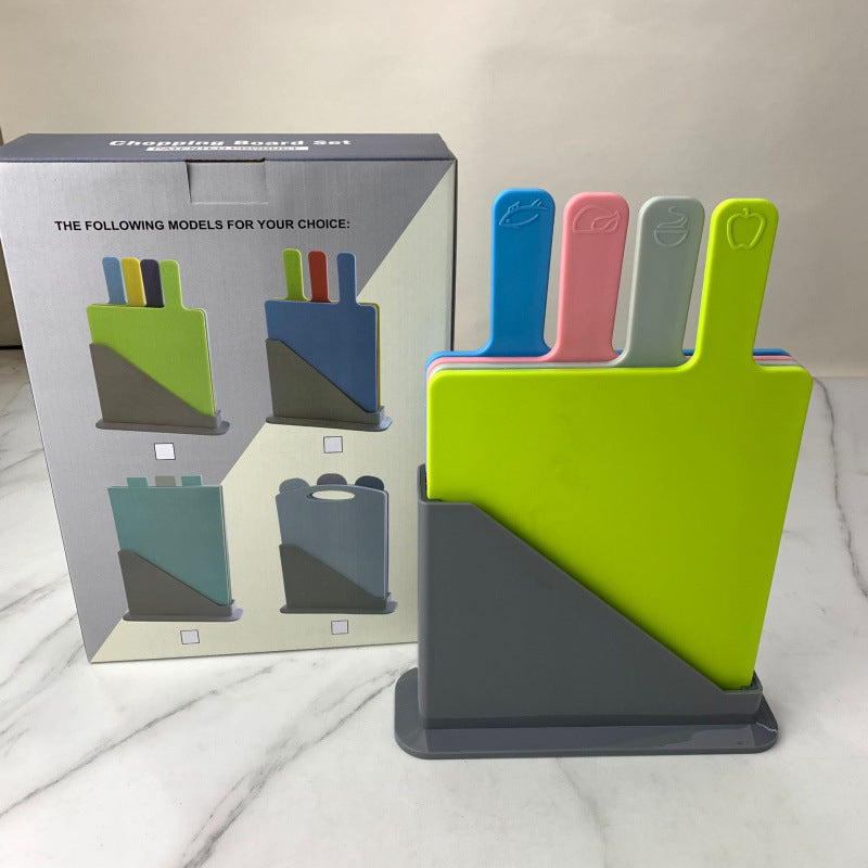 Kitchen household type cutting board / Food-grade baby complementary food plastic cutting board - PP cutting board set of four pieces
