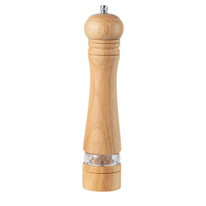 Manual 6-inch, 8-inch, 10-inch pepper grinder, oak pepper grinding jar for making fresh pepper powder for seasoning