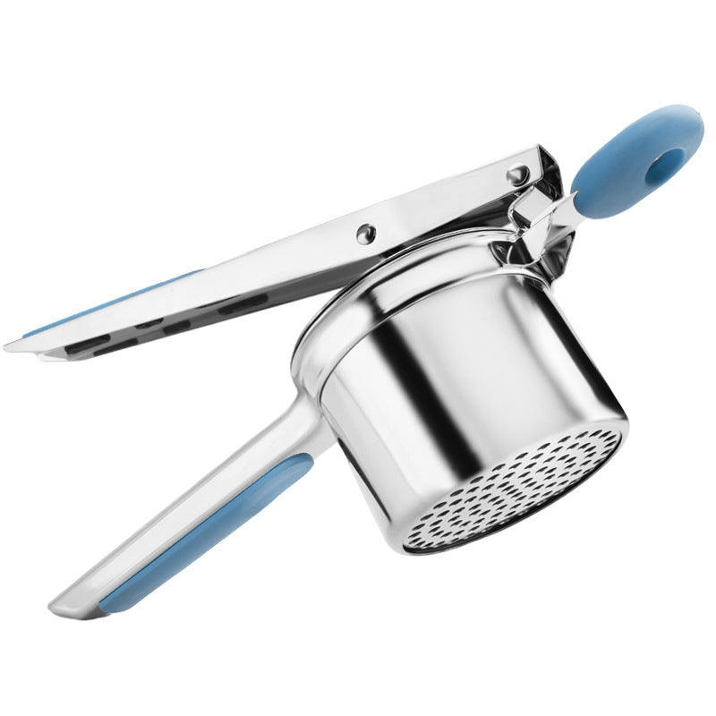 Silicone handle potato masher