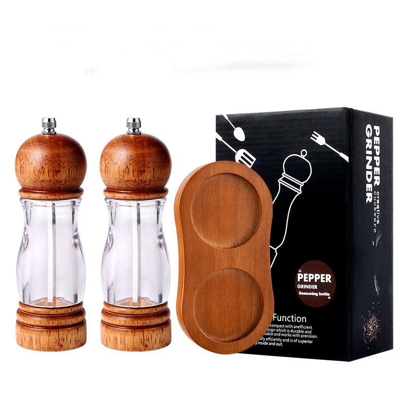 6-inch and 8-inch manual pepper grinder, kitchen use seasoning bottle