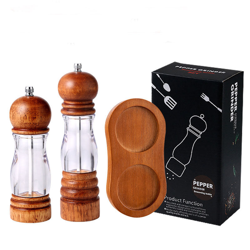 6-inch and 8-inch manual pepper grinder, kitchen use seasoning bottle