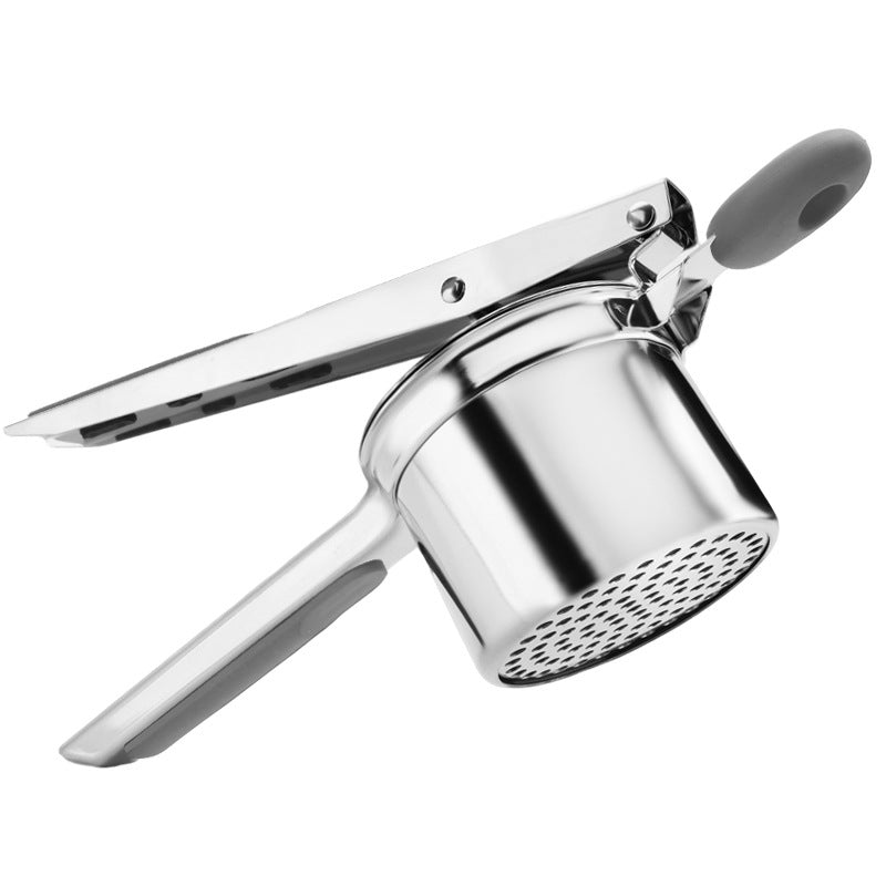 Silicone handle potato masher