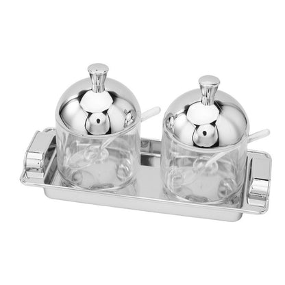 Acrylic electroplated kitchen seasoning container ，kitchen storage box