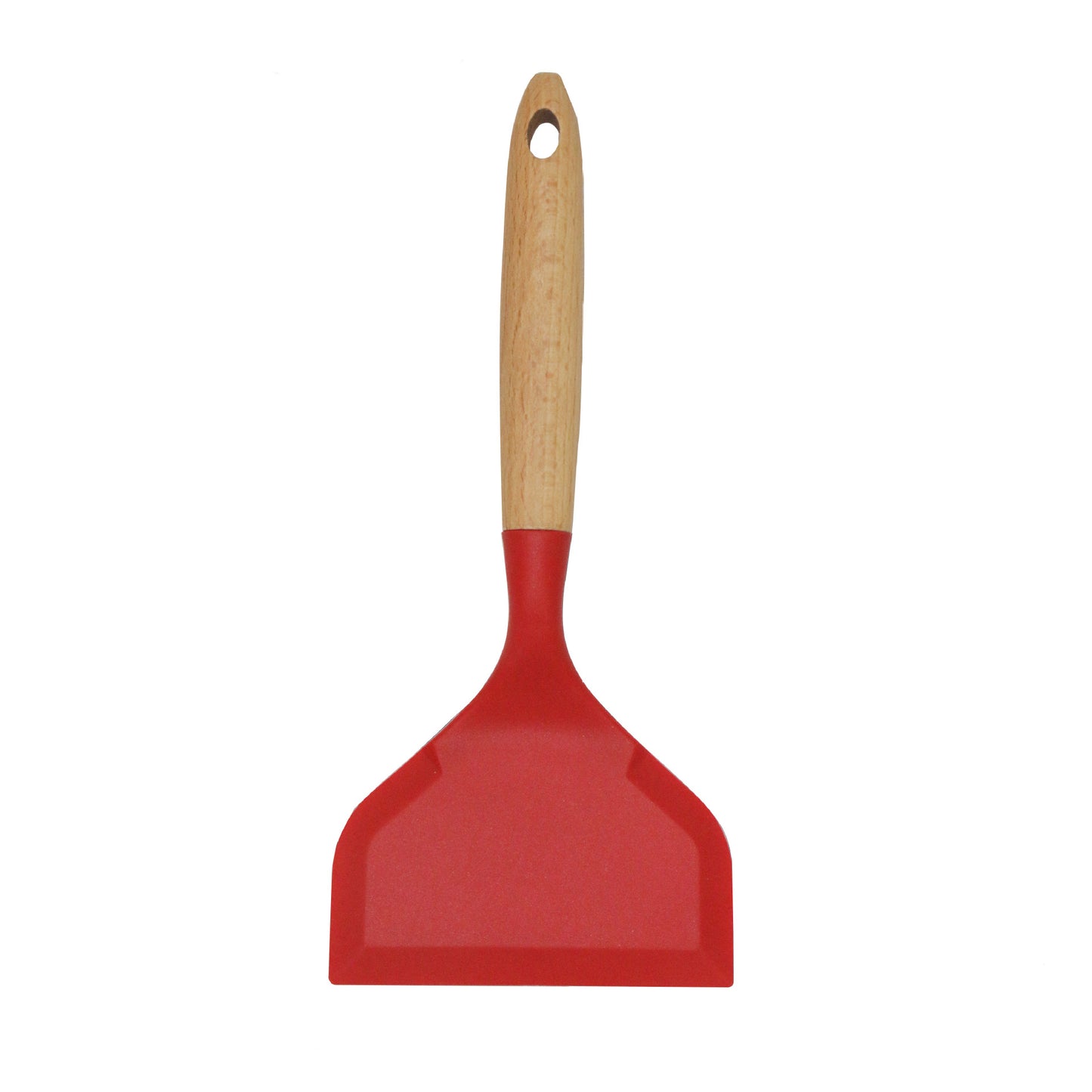 High-temperature resistant non-stick pan wooden handle silicone spatula