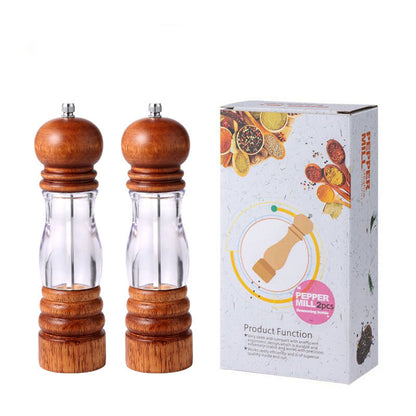 6-inch and 8-inch manual pepper grinder, kitchen use seasoning bottle