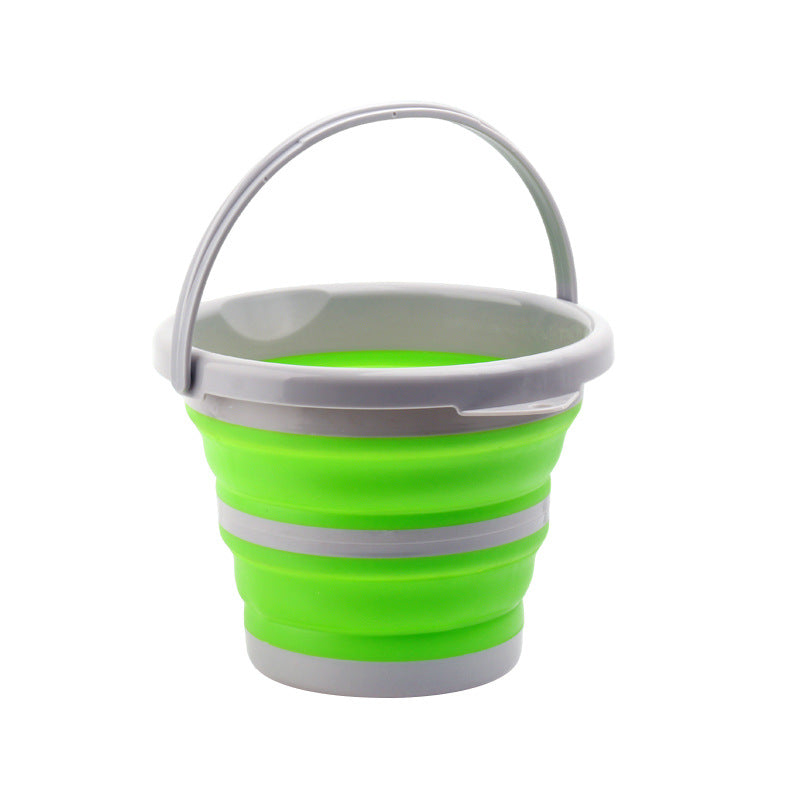 Multi-functional foldable bucket, suitable for outdoor gatherings, fishing, car washing, and household use