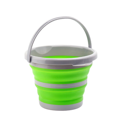Multi-functional foldable bucket, suitable for outdoor gatherings, fishing, car washing, and household use