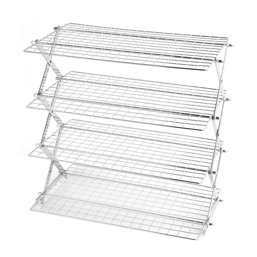 Foldable baking cooling rack, multi-level storage rack for the kitchen