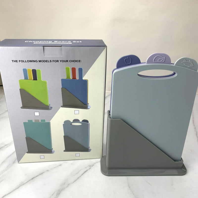 Kitchen household type cutting board / Food-grade baby complementary food plastic cutting board - PP cutting board set of four pieces