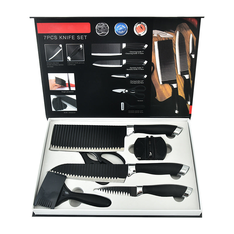 Stainless steel kitchen knife set - 7-piece set