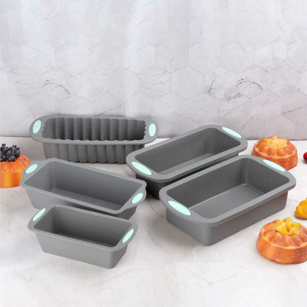 High-temperature resistant silicone cake baking pan set