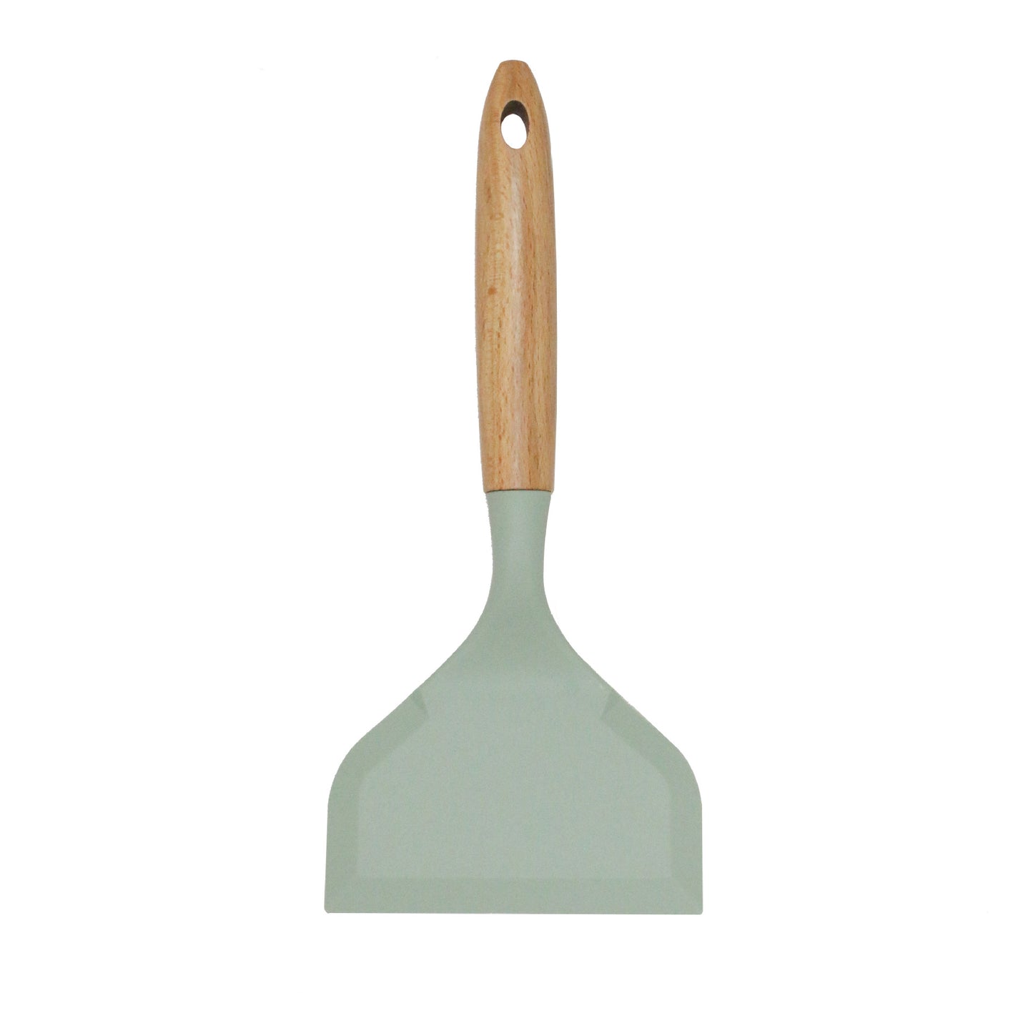 High-temperature resistant non-stick pan wooden handle silicone spatula