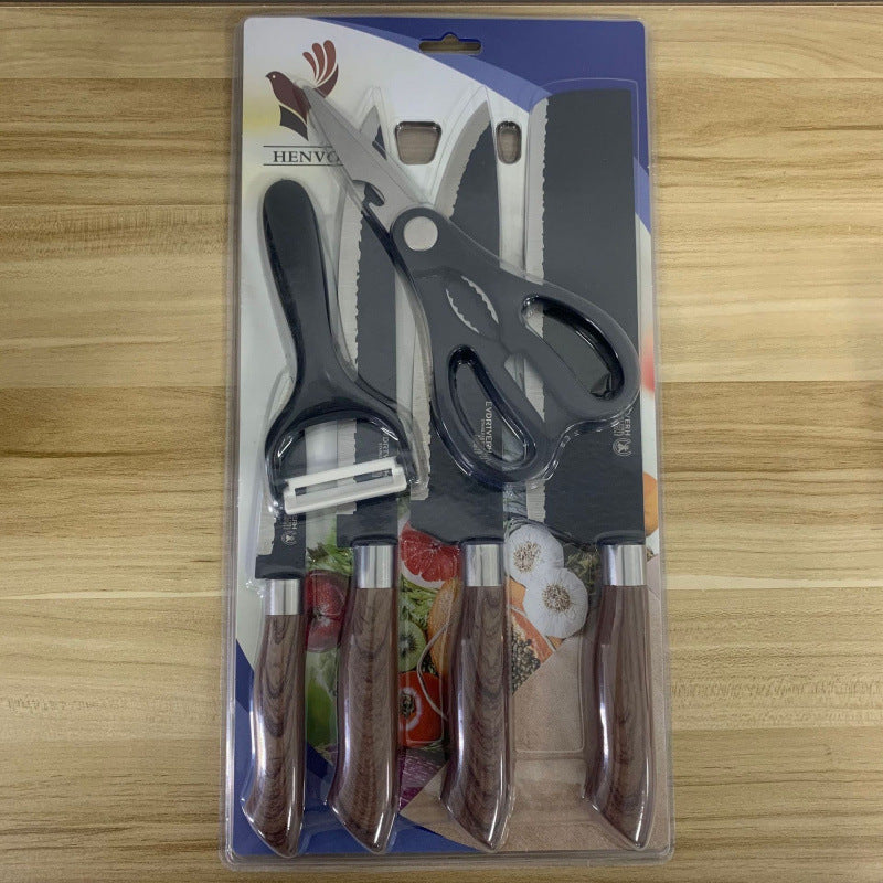 Stainless steel kitchen knife set - 6-piece set