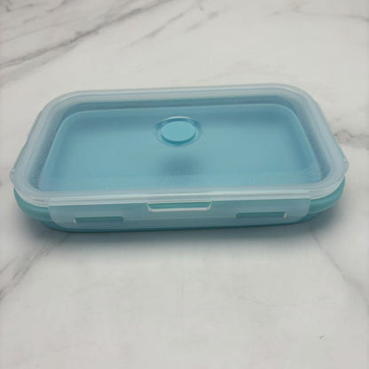 Foldable high-temperature-resistant food-grade silicone food storage container, refrigerator storage box, convenient outdoor packing box