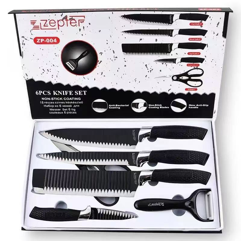 Stainless steel kitchen knife set - 6-piece set