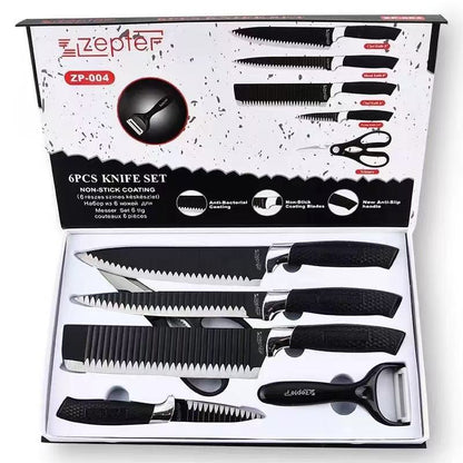 Stainless steel kitchen knife set - 6-piece set