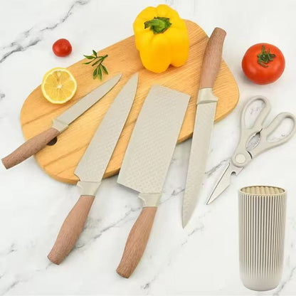 Stainless steel kitchen knife set - 6-piece set