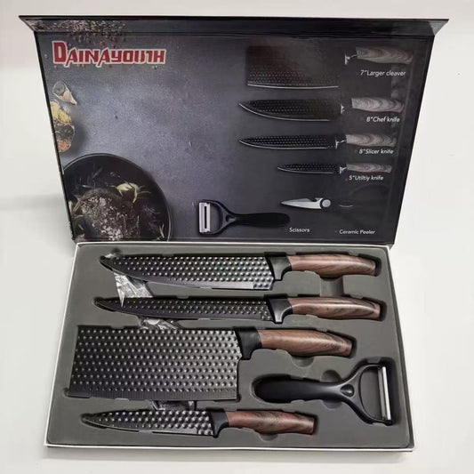 Stainless steel kitchen knife set - 6-piece set